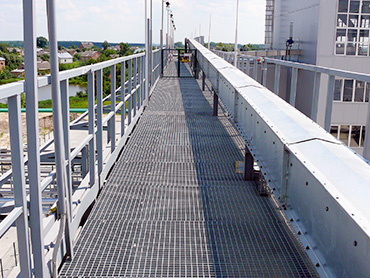 Singapore bridge desking steel grating