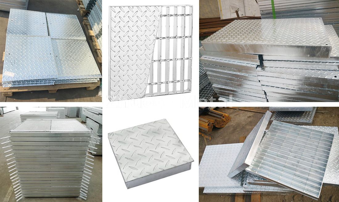 Compound steel grating