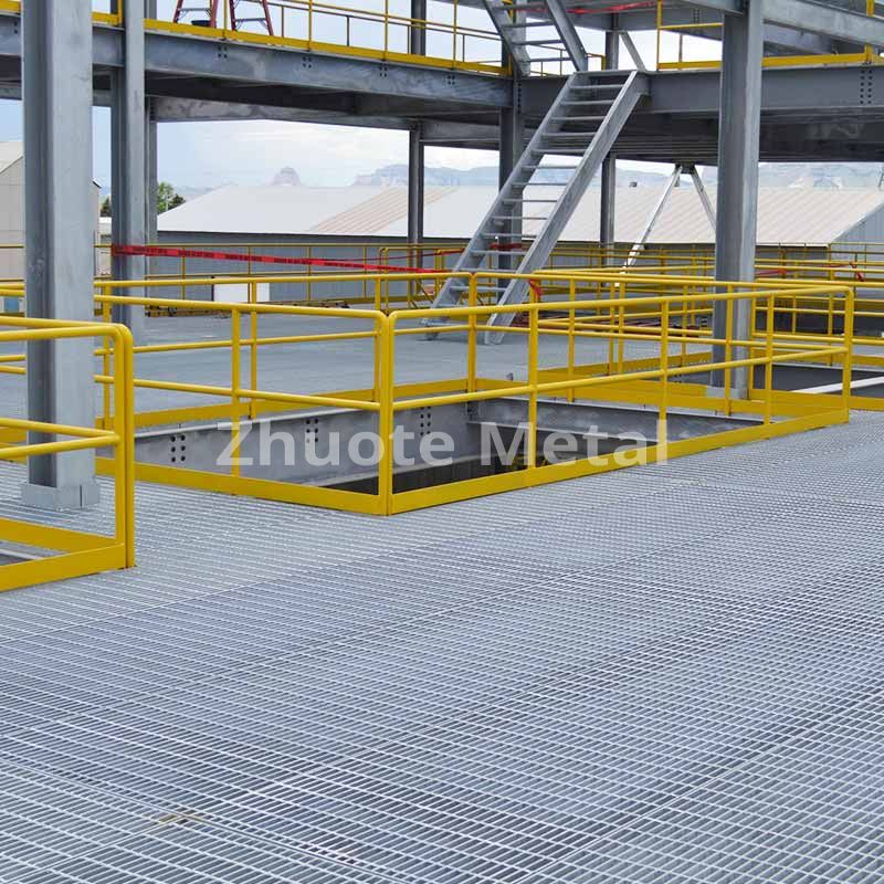 Platform steel grating