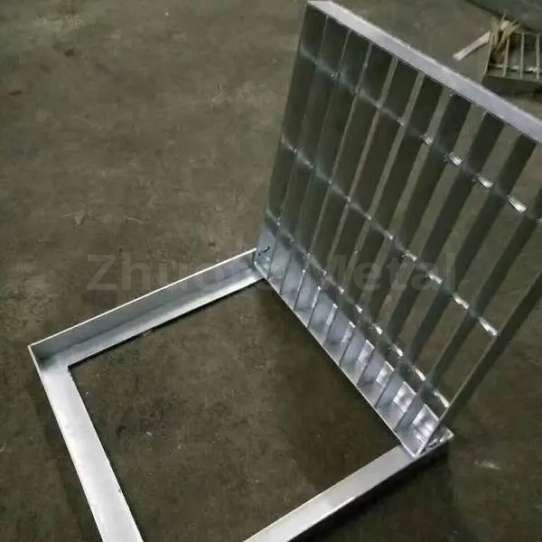 Frames steel trench grating